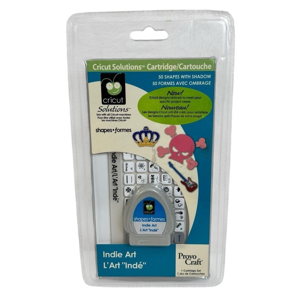 Cricut Solutions Cartridge Skulls Die Cut Indie Art Shapes Provo Craft New 2008‎